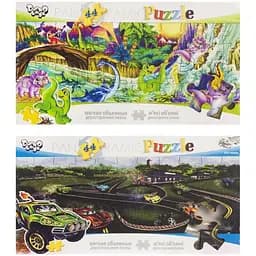 Мягкий пазл двусторонний Danko Toys Динозавры 44 детали (P44-03-0)