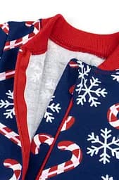 Чоловічок дитячий на блискавці з відкритими ніжками Candy cane - мініатюра 3