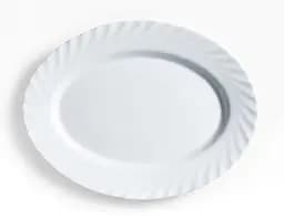 Блюдо овальне Luminarc Trianon біле склокераміка 29 см (09392)