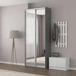 Шафа-купе Idea серія 5 100 x 60 x 210 см Антрацит Дзеркало