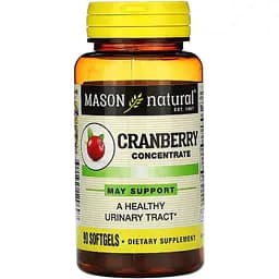 Журавлинний концентрат Mason Natural Cranberry Concentrate 90 гелевих капсул
