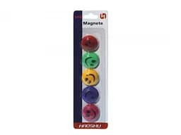 Магниты смайлы цветные, 3 см, 5 шт.