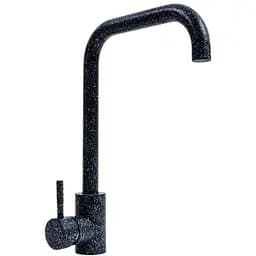 Смеситель кухонный Platinum NS02B (3008B-NA) поворотный однорычажный из нержавеющей стали графит (000040466)