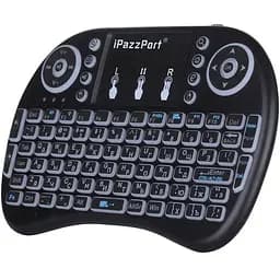 Беспроводная мини-клавиатура Primo W-Shark I8 с тачпадом и подсветкой Black UKR