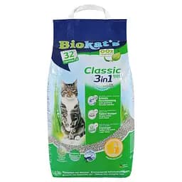 Наполнитель туалета для кошек Biokat's Classic Fresh 3in1 10 л бентонитовый