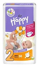 Подгузники Bella Baby Happy Mini 2 (3-6 кг), 38 шт.