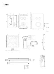 Душова система прихованого монтажу Corsan CMZ066MBL black + BOX 646987, Чорний матовий - мініатюра 2