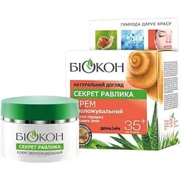 Крем для лица Біокон Натуральный уход Секрет улитки Увлажняющий 35+ 50 мл