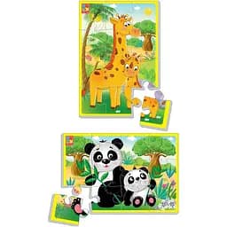 М'які пазли Vladi Toys Тварини зоопарку 2 шт. VT1103-45  - мініатюра 3