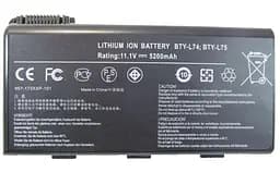 Акумулятор MSI AlSoft BTY-L74 5200mAh 6cell 11.1V Li-ion (A41554)