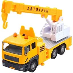 Автомодель TechnoDrive City service Автокран жовта (510253.270)