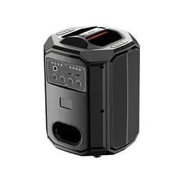 Портативна акустика XO F48 Dual Wheat 8" Phantom RGB Bluetooth Speaker караоке 40W бездротова - мініатюра 4