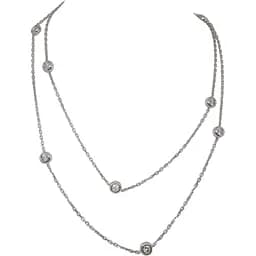 Срібне кольє Aurora з фіанітами. 86033Б