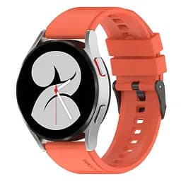 Ремінець для Samsung Galaxy Watch 4 44mm - помаранчевий ширина кріплення 20мм силікон Watchbands GT (W45-5WB82674774) - мініатюра 2