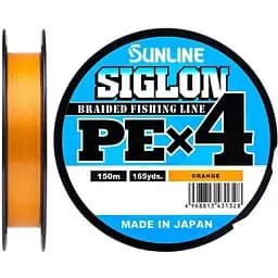 Шнур Sunline Siglon PE н4 150 m #2.0/0.242 mm 35lb/15.5 kg Оранжевый (1013-1658.09.36)