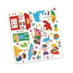 Набір для творчості "Пляж" Vladi Toys VT4206-51, 13 наліпок на планшетці - мініатюра 4