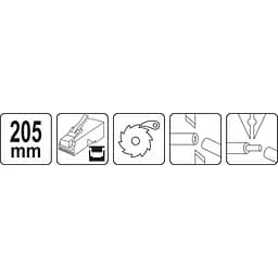 Кліщі для обтискання і зачистки кaбелів YATO RJ45 RJ10 RJ11 L=205 мм (YT-22443) - мініатюра 5