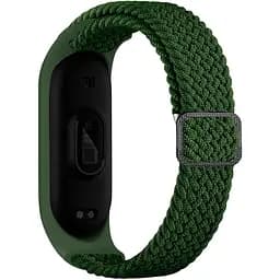 Плетеный ремешок Elastic Adjustment Xiaomi Mi Band 7/6/5/4/3 Green