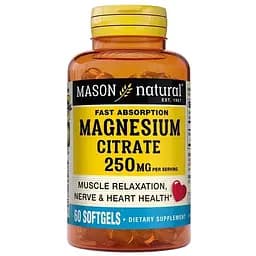 Магний цитрат Mason Natural 250 мг 60 капсул