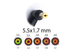 Блок живлення для Acer 751H, 532H, D150, D270, D250 (19V 2.15A 40W (5.5x1.7)) High - мініатюра 2