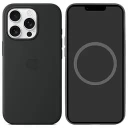 Чохол Silicone case (AAA) with Magsafe and Animation для Apple iPhone 16 Pro (6.3) Black