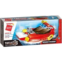 Детский конструктор Пожарная техника Qman 1410 в коробке Assault Fireboat