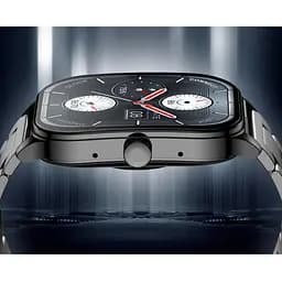 Розумний годинник з металевим ремінцем Xiaomi Amazfit Pop 3s Metal Black (Metallic Strap) чорний - мініатюра 2