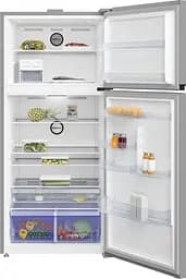 Холодильник з верхньою морозильною камерою Beko 187x83.2х76.2 465 л 165 л 2 двері A++ SN-T нержавіюча сталь (RDNE700E40XP) - мініатюра 2