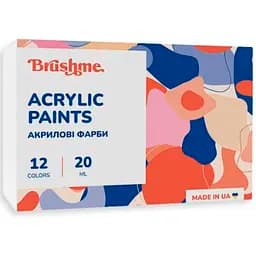 Акрилова фарба Brushme глянцева Набір 1201 AP1201, 12 цветов