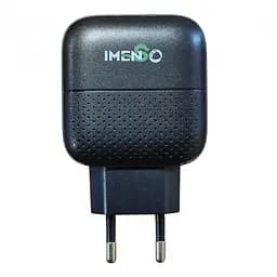 Зарядний пристрій IMS-C3004 30W, мережевий блок живлення, 2 порти USB і Type-C, чорний