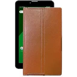 Чохол StatusCASE з екошкіри для планшету Navitel T505 Pro Коричневий