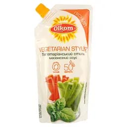 Соус майонезный Olkom Вегетаріанський стиль 50% 295 г