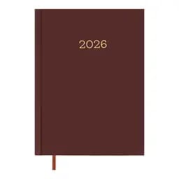 Ежедневник датированный Buromax Monochrome 2026 A5 бордовый (BM.2160-13)