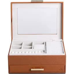 Скринька-органайзер для прикрас Yiwu 23х17х11 см теракот HP-5-36BR