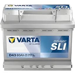 Акумулятор Varta Blue Dynamic 60Ah (+/-) (540EN) (242х175х190) D43