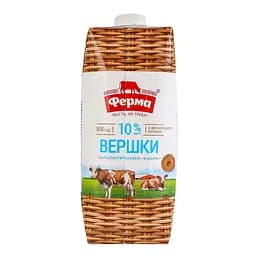 Вершки Ферма ультрапастеризовані Відбірні 10% жиру 505 г - мініатюра 4