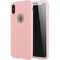 Чохол-накладка Toto Matte colorful TPU case iPhone X Pink