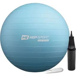 Фітбол Hop-Sport 65 см блакитний + насос