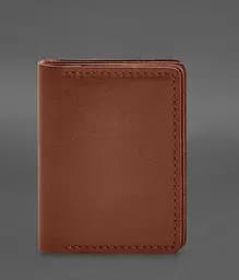 Кожаная обложка для водительского удостоверения, ID и пластиковых карт 2.1 светло-коричневая