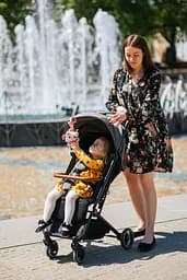 Прогулянкова коляска 4Baby Twizzy XXII Dark Grey - мініатюра 10