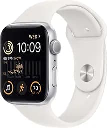 Смарт-часы Apple Watch SE (2022) 44 mm Silver Aluminum with White band (MNK23CS/A)