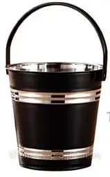 Ведро для льда и охлаждения напитков ведро для шампанского-вино-лед 3л верхний Ø17.5см EB-19321 Черный