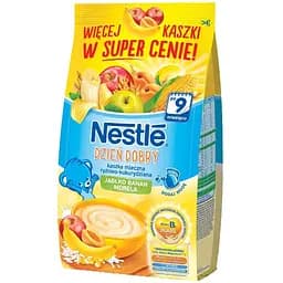 Молочна каша Nestle Рисово-кукурудзяна з яблуком, бананом і абрикосом 330 г