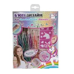 Дитячий набір боді-арту "Єдиноріг" Lukky T20729 трафарети з малюнками