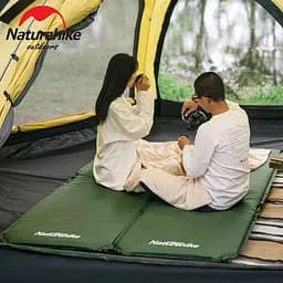 Килимок cамонадувний Naturehike (NH20DZ003) 5 см - одномісний - темно-зелений - мініатюра 9
