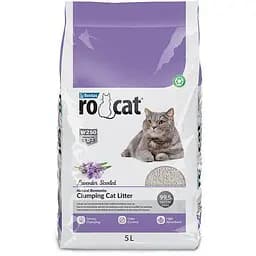 Бентонитовый наполнитель RoCat Lavender Scented для кошачьего туалета с ароматом лаванды 5 л 4.3 кг