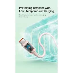 Кабель Baseus Habitat Series Fast Charging Cable USB to Type-C 100W 2m P10360203421-01 Pink - мініатюра 9
