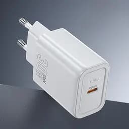 Зарядний пристрій Hoco N62 Type-C PD 30W білий - мініатюра 2
