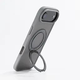 Противоударный чехол-панель для Apple iPhone 17 Air, Unit Stand2, серый, силикон + поликарбонат, защита всего корпуса, с подставкой, поддержка магнитных держателей и беспроводной зарядки (MagSafe), ArmorStandart (ARM86343) - мініатюра 5