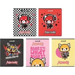 Набор тетрадей Kite Aggretsuko 24 листа в клетку 20 шт. (AR25-238)